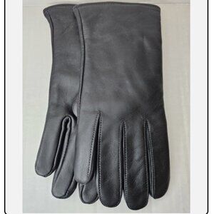 Propper International NWT Women's Black Leather Gloves Wool Lined Essential